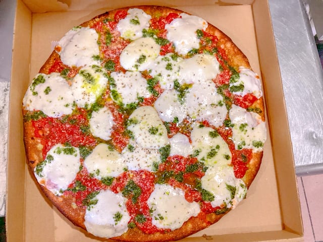 Margherita Sicilian Pizza.