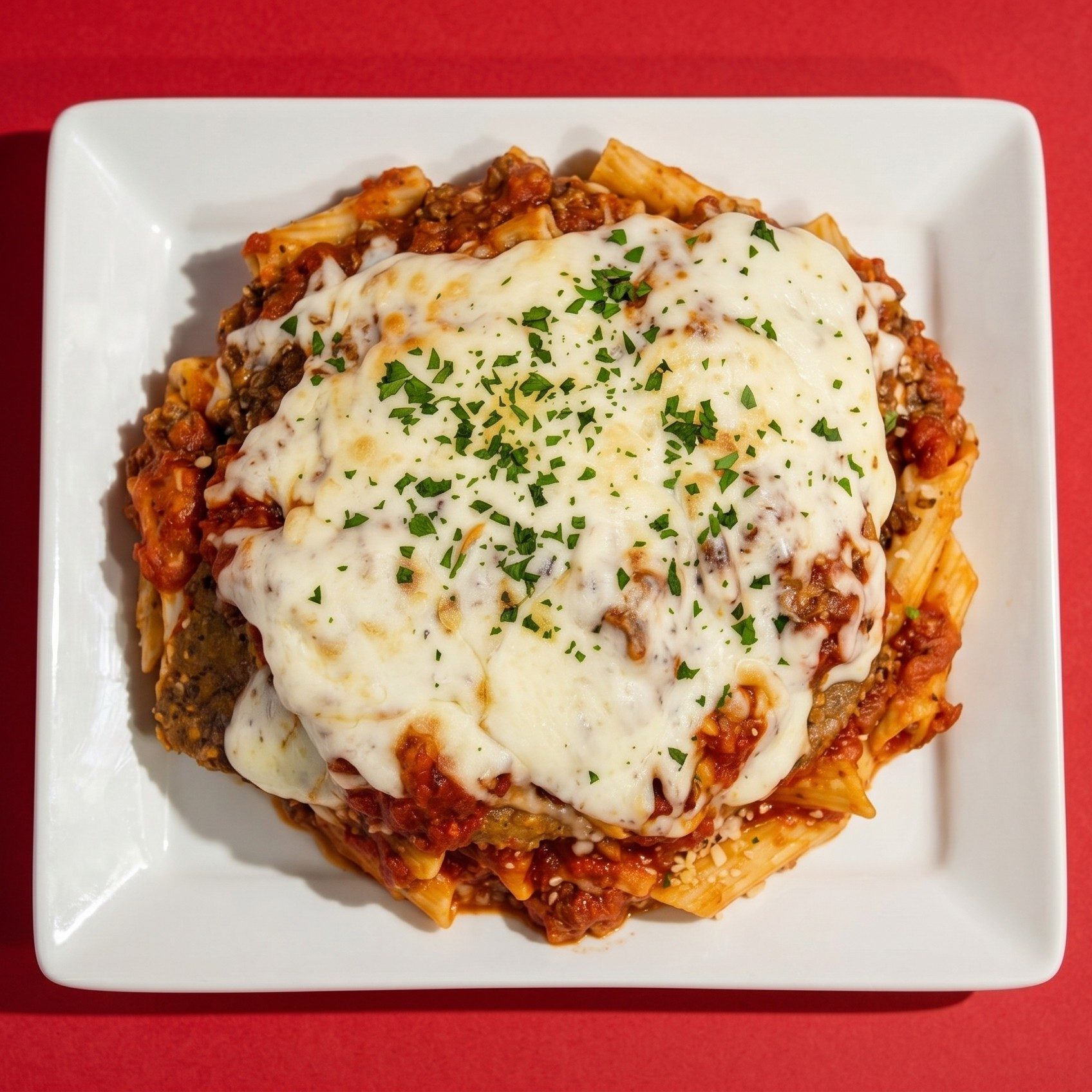 Eggplant Parmigiana.