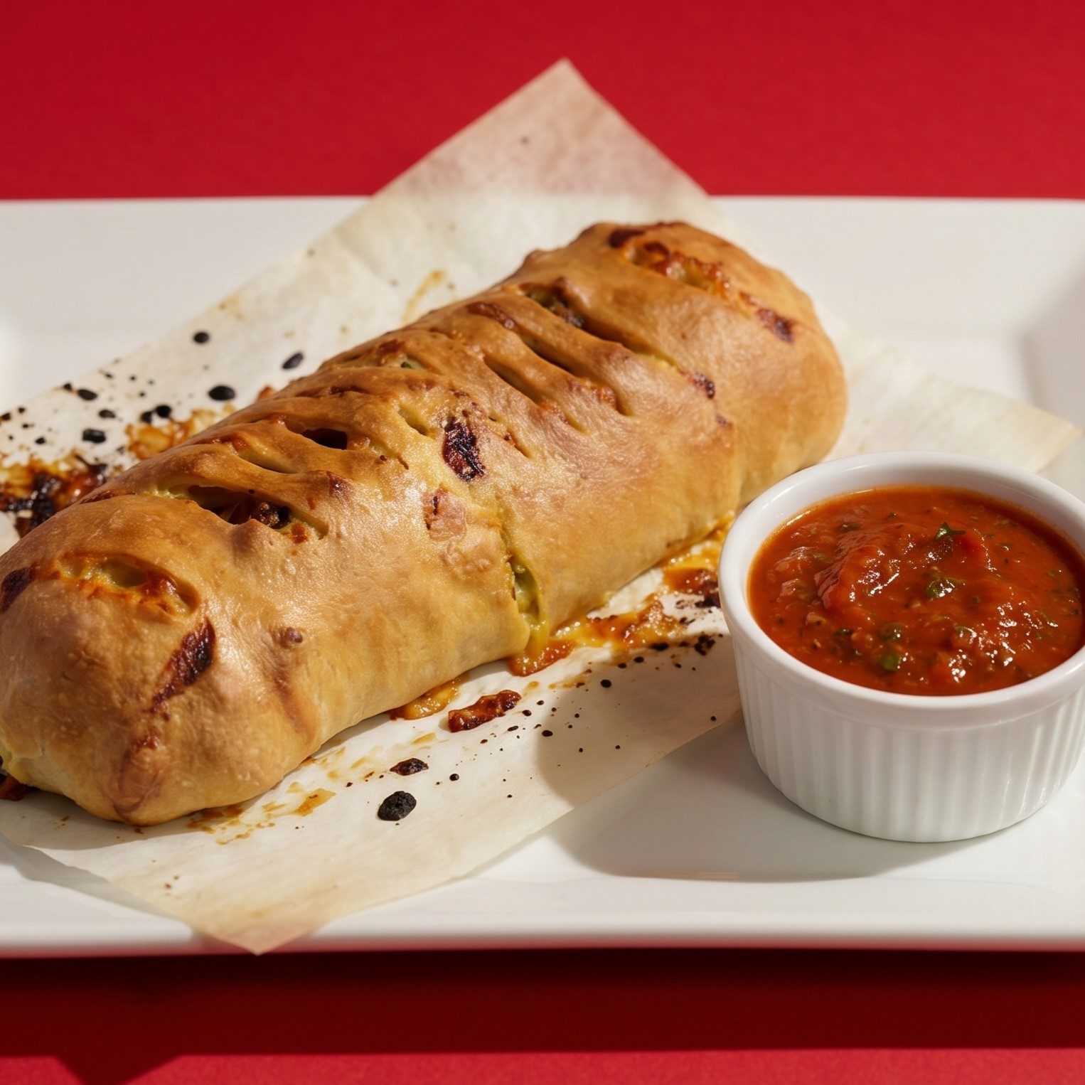 Chicken Parmigiana Stromboli.