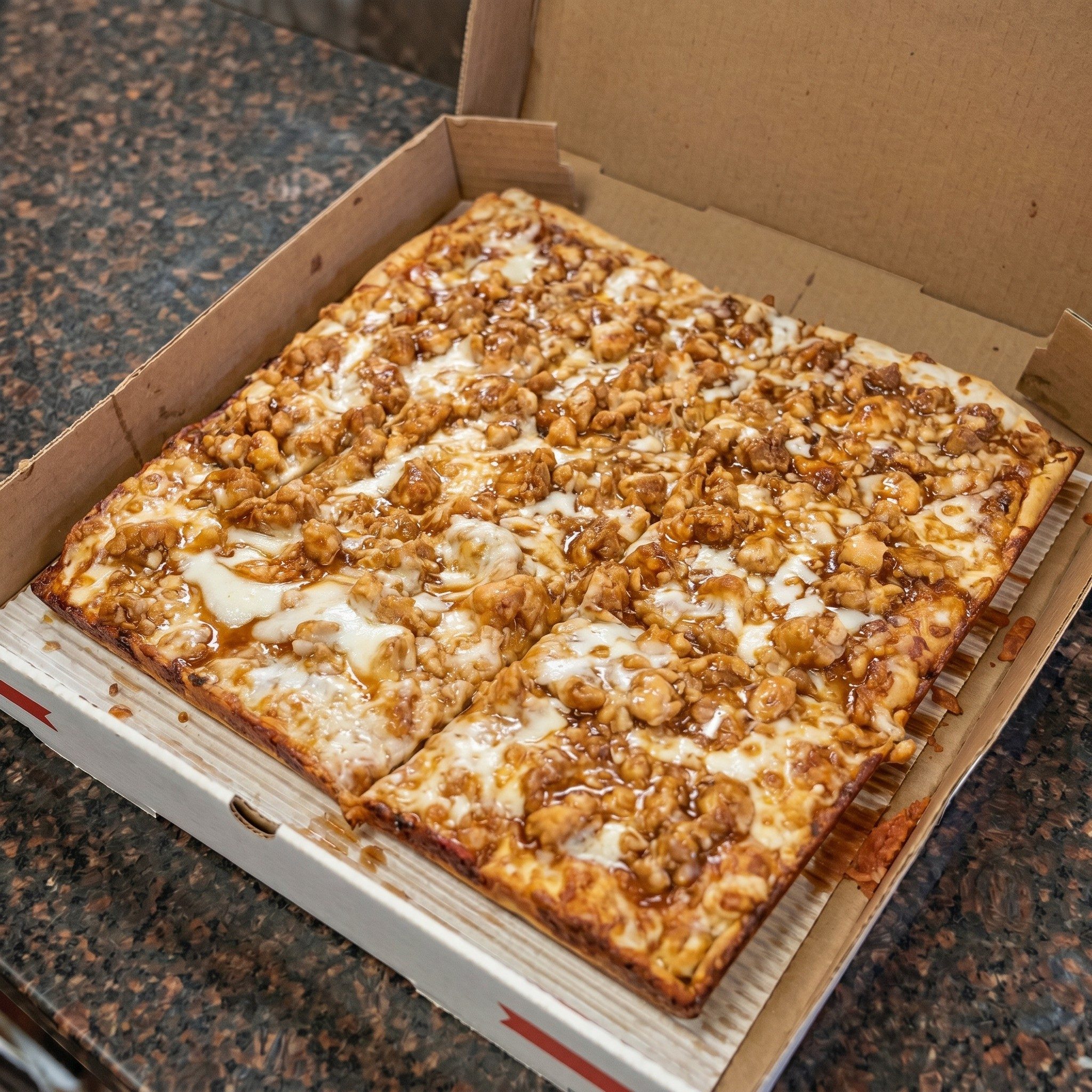 Honey Buffalo Chicken Pizza.